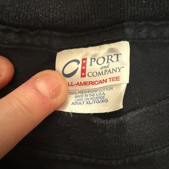 Port & Company Green Panther Press Graphic Tee Black Relaxed - Picture 5 of 6